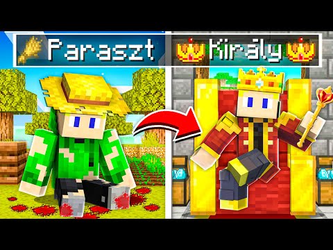Minecraft, de PARASZTBÓL KIRÁLLYÁ kell válnunk!!