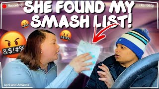 My Girlfriend Found My SMASH LIST! Her MOM Was On It....