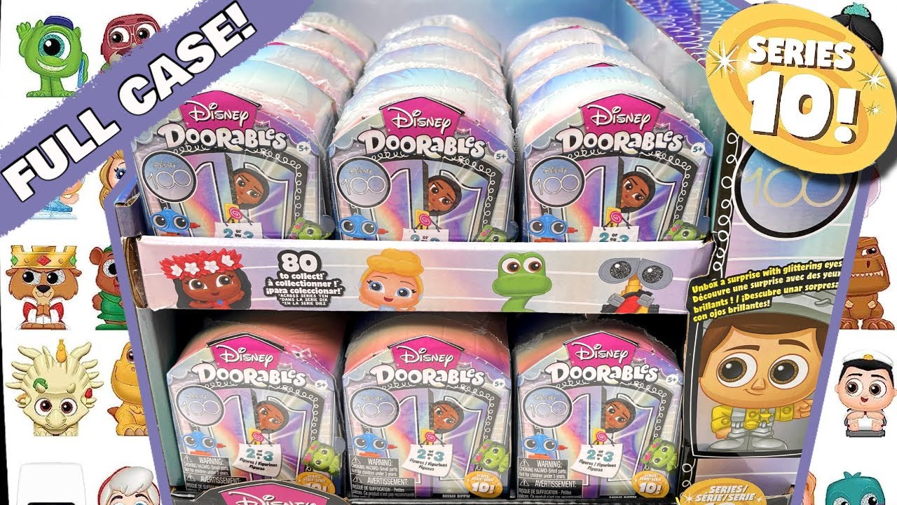 Unboxing FULL CASE Disney Doorables Series 10 Mini Peek Blind Bag Opening!! With Codes!! YouTube