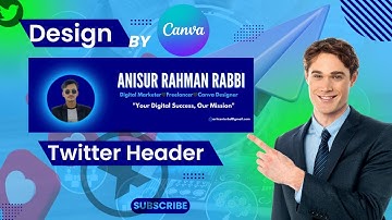 Create Stunning Twitter Headers with Canva | Step-by-Step Tutorial | টুইটার হেডার ( কভার ) ডিজাইন