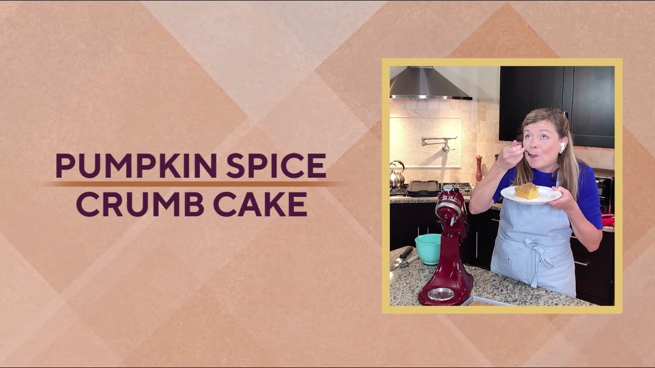 Pumpkin Spice Crumb Cake with Tina Verrelli QVC Cooks YouTube
