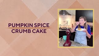 Pumpkin Spice Crumb Cake with Tina Verrelli | QVC Cooks