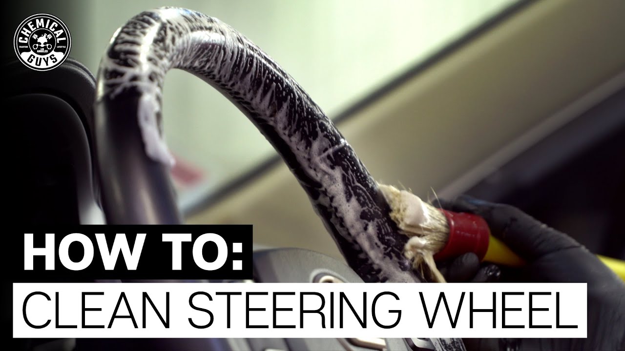 How To Clean Stained Leather Steering Wheel Chemical Guys YouTube
