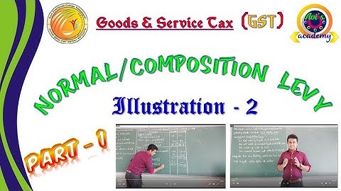 GST Registration : Normal & Composition Levy - Illustration 2 (Part-1)