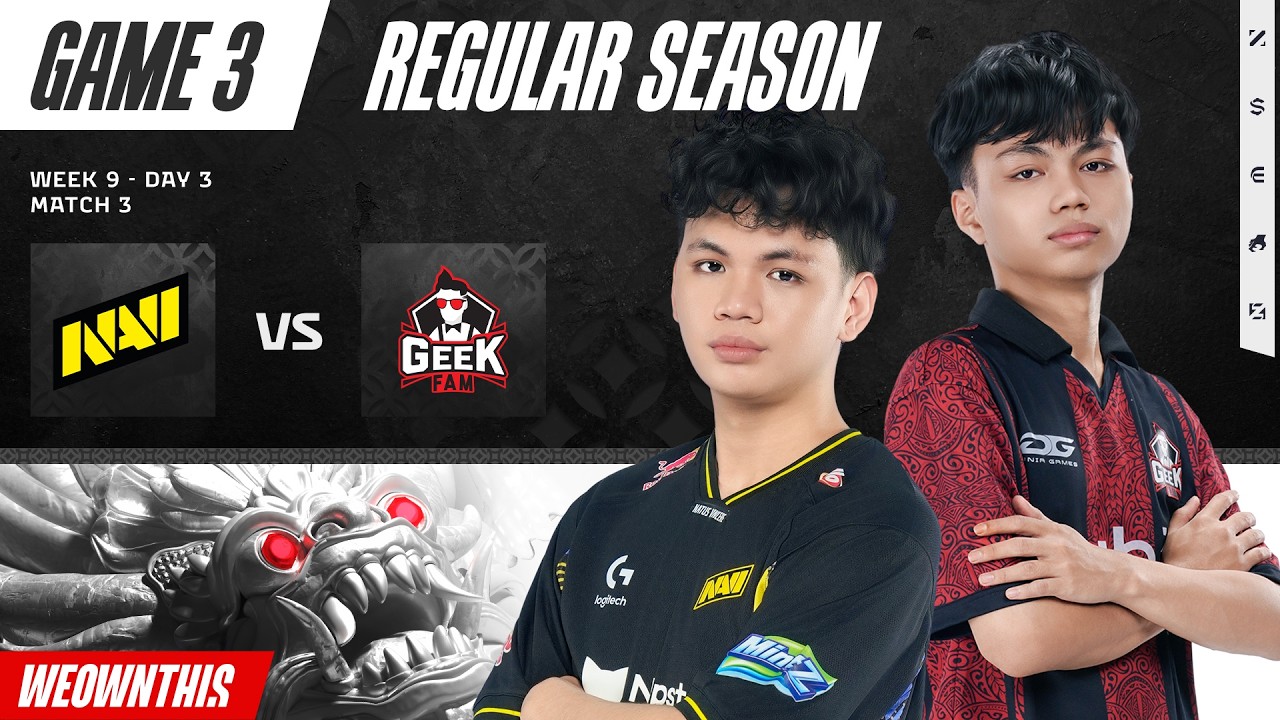 NAVI vs GEEK | Regular Season Week 9 Day 3 | Game 3 | #MPLIDS17