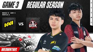 NAVI vs GEEK | Regular Season Week 9 Day 3 | Game 3 | #MPLIDS17