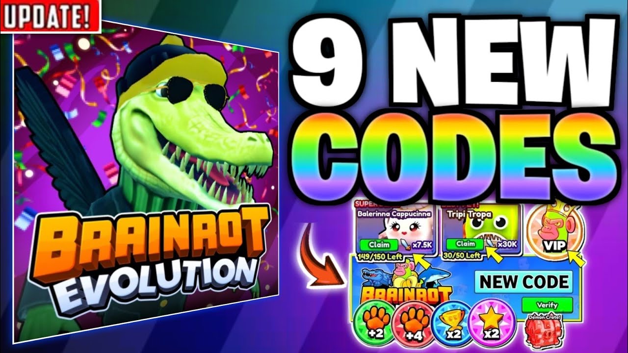 🎁 ALL NEW CODES! 🎁 BRAINROT EVOLUTION CODES DECEMBER 2025 | ROBLOX ...
