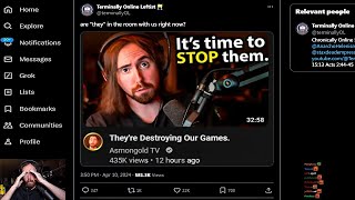 Asmon finds out Twitter is still trying to get him cancelled