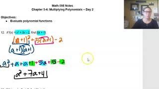 Math 098 Ch  5-4 Day 2 Notes