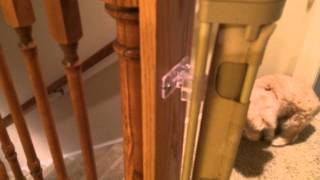 Unique Stair Installation with a Retract-A-Gate