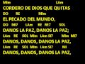 CANTOS PARA MISA - CORDERO DE DIOS 7 - LETRA Y ACORDES - AUTOR: ALEJANDRO MEJIA