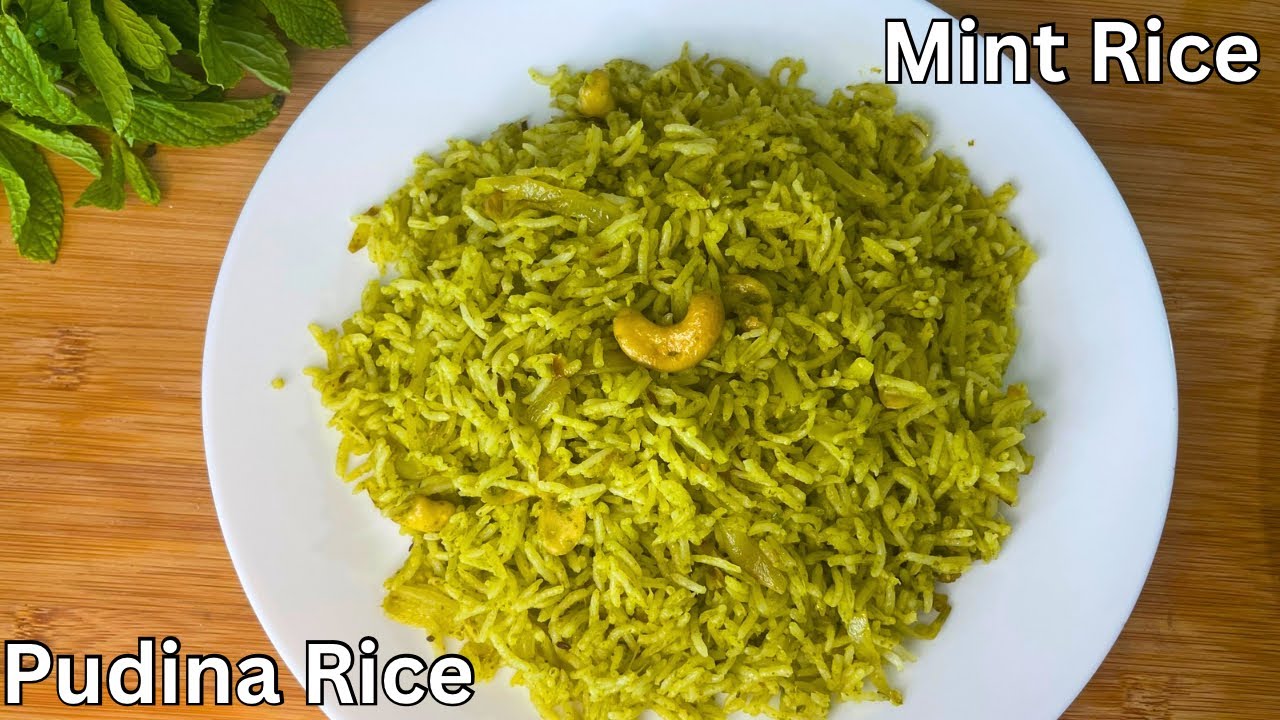 Mint Rice Basic Pudina rice recipe | Quick Recipe for Lunch Box | Simple & Easy Pudina ...