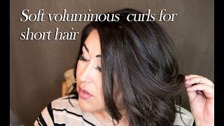 Soft voluminous curls for short hair screenshot 2
