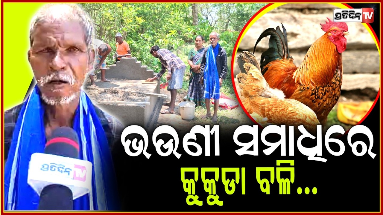 ଜିତୁ ମୁଣ୍ଡାଙ୍କ ଭଉଣୀ ସମାଧି ହେଲା ପ୍ରତିଷ୍ଠା ,ପଡ଼ିଲା କୁକୁଡ଼ା ବଳି Jeetu Munda performed ‘Shuddhi’ rituals