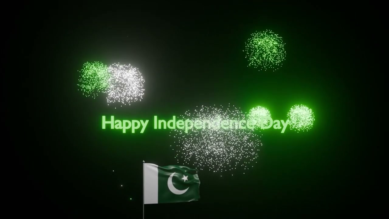 Independence Vibes | 14 August 2024 | Fireworks in Blender | Blender Geometry Nodes