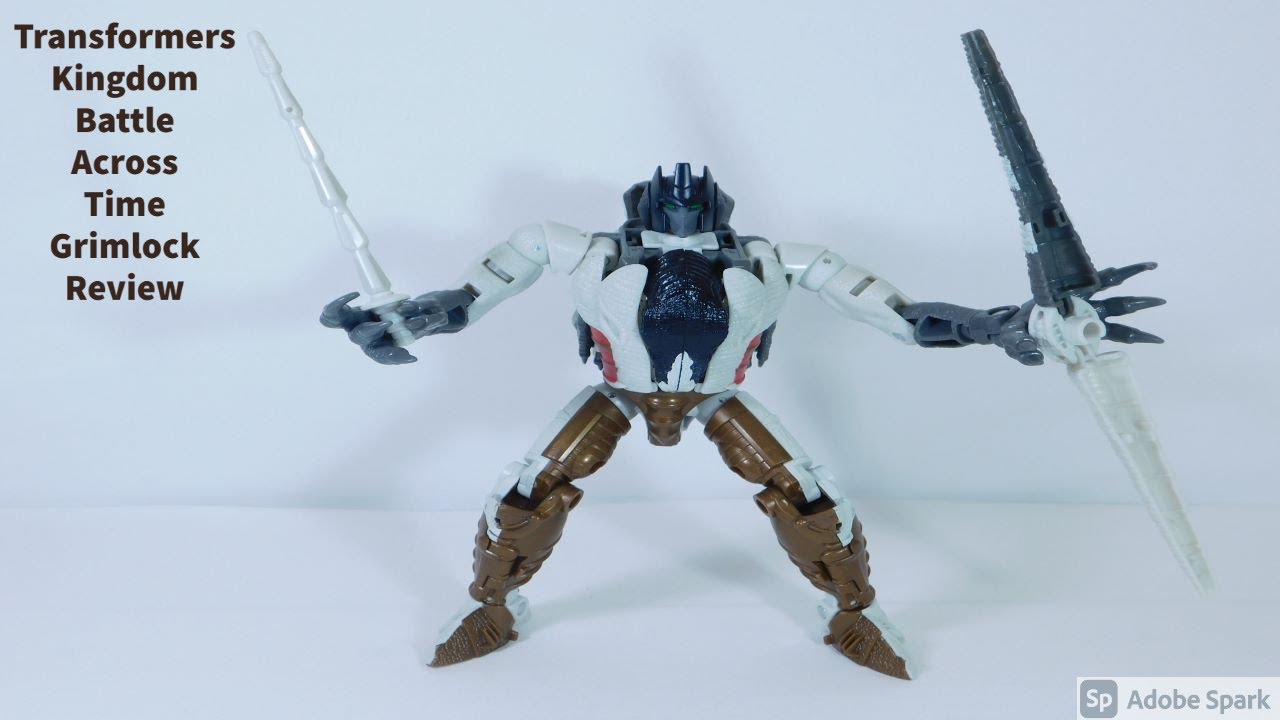 Transformers Kingdom Battle Across Time Grimlock Review YouTube