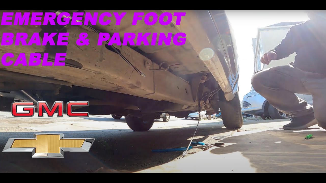 1993 - 2004 CHEVY S10 2.2L // SONOMA // 2 GEN // Emergency Foot Brake & cable removal & install