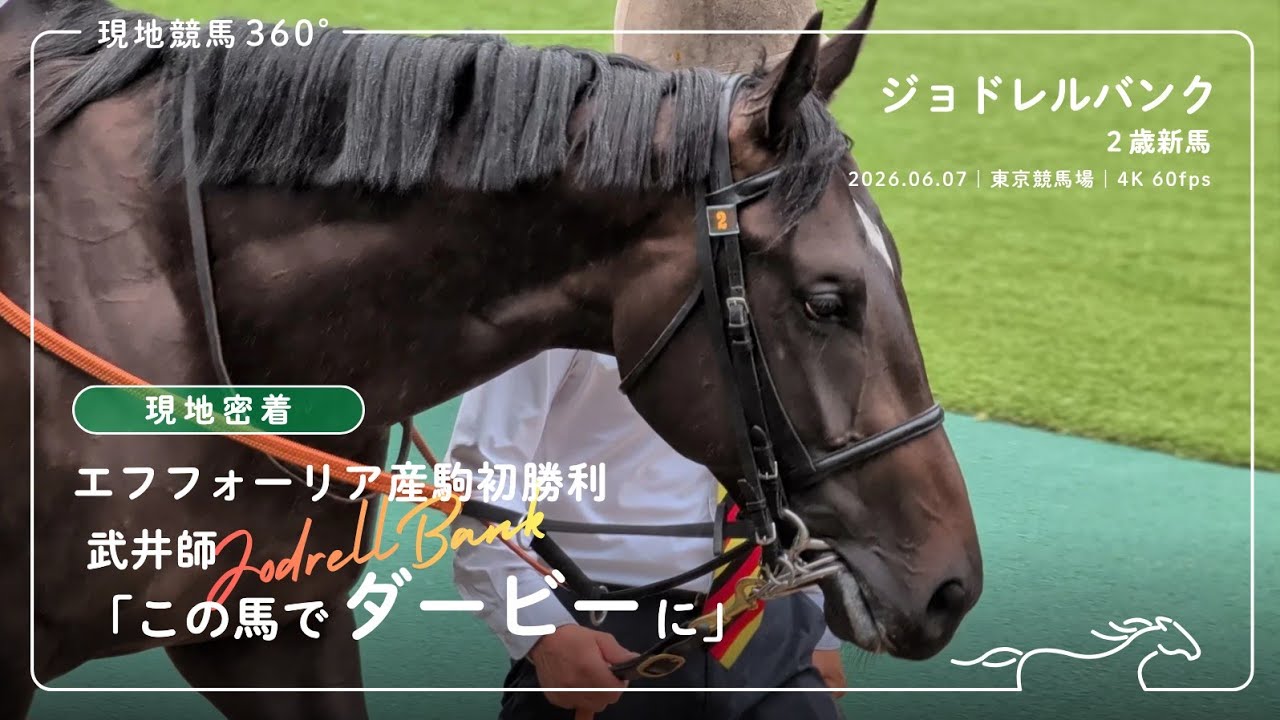 現地密着｜ジョドレルバンク 2歳新馬｜2026.06.07 東京競馬場 4K/60fps 