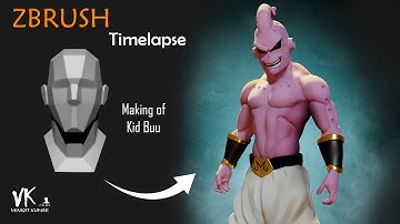 Dragon Ball Z | Kid Buu | Zbrush | Timelapse