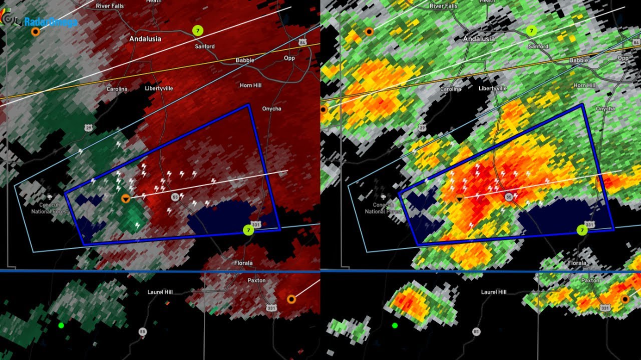 Live Radar Coverage Deep South Tornado Outbreak - YouTube