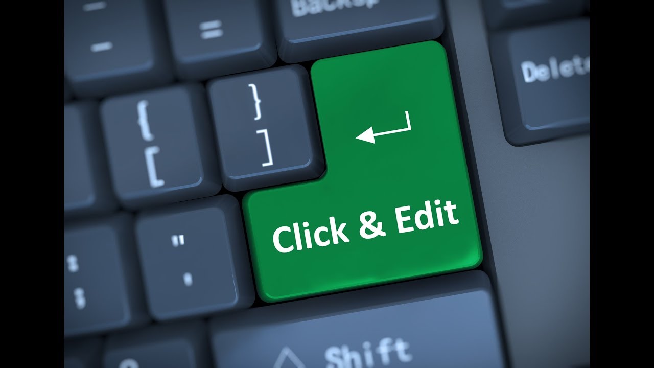 Click and Edit - YouTube