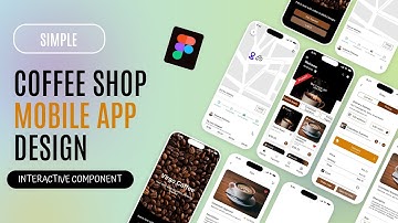 Coffee ordering app (Mobile view) design in Figma l UI/UX — Figma tutorial (prototyping, wireframe)