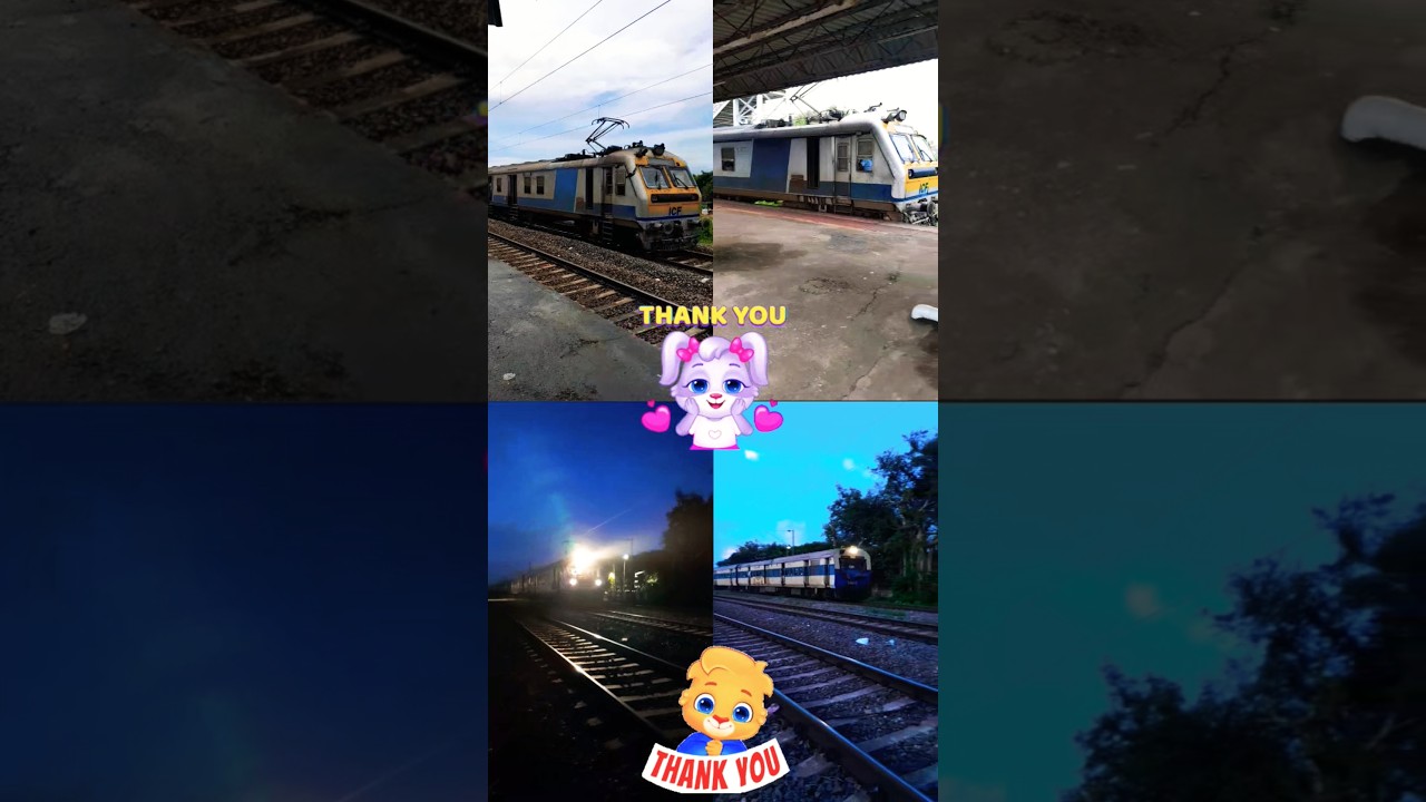 Beautiful MEMU Arrival. Indian Railways 