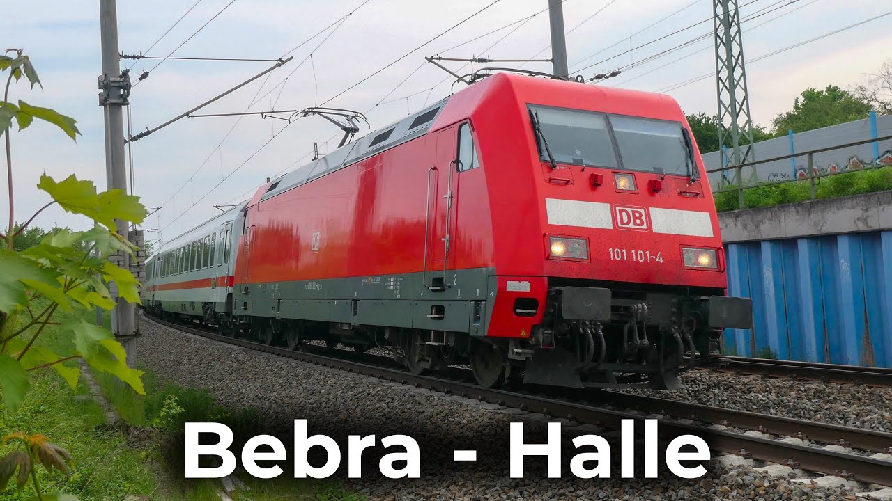 InterCity 1174 | Thüringer Stammbahn: Bebra - Halle (Saale) | 4K Führerstandsmitfahrt | BR 101