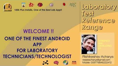 Lab Test Reference Range (Free & Offline ) | Promo