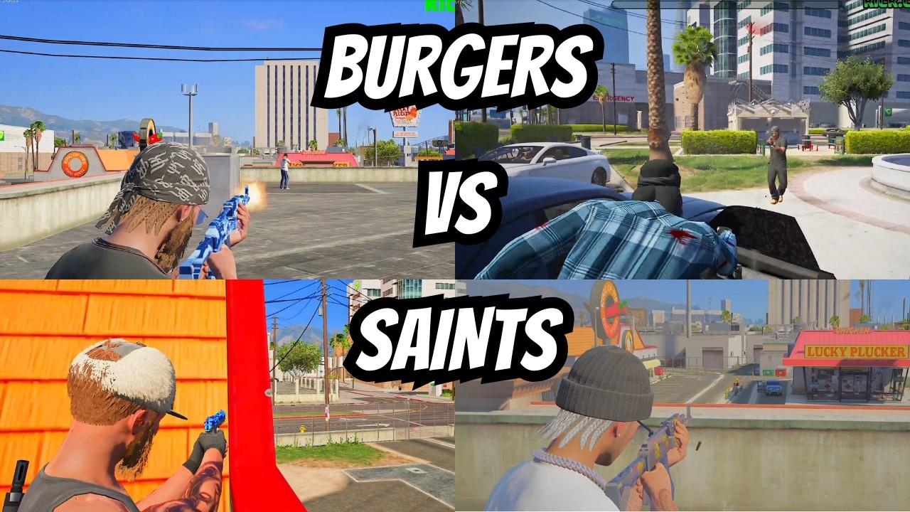 Burgers vs Saints (Multi Pov) 2nd Fight Prodigy RP