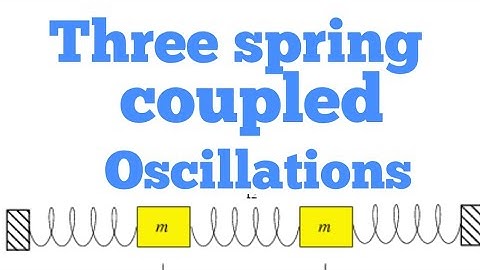 Three spring coupled oscillations