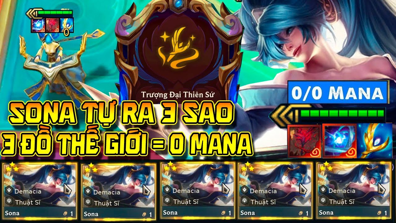 THÁNH HÊN ĐƯỢC ĐỘ: KHÔNG CẦN ROLL TỰ RA SONA 3 SAO - GẢY ĐÀN "MANA = 0" SPAM CHIÊU LIÊN TÙNG TỤC!