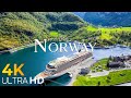 Norway 4K 🌿 Majestic Fjords, Green Mountains &amp; Peaceful Coastal Nature UHD