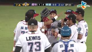 20130919 CPBL 犀牛vs猿 9上 林瑋恩打給葉竹軒 犀牛未能逆轉 lamigo將勝利留在主場