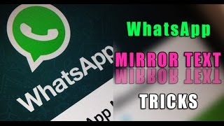 How To Type Text Upside Down in Whatsapp