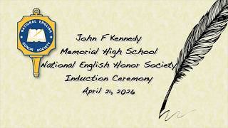 John F Kennedy HS National English Induction | 2026