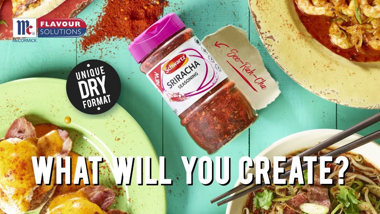 Schwartz Sriracha Seasoning Sauce - YouTube