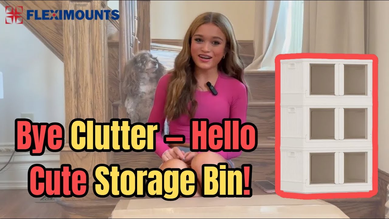 FLEXIMOUNTS | Cutest Unboxing! See Why She Loves This Stackable Storage Bin!