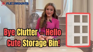 FLEXIMOUNTS | Cutest Unboxing! See Why She Loves This Stackable Storage Bin!