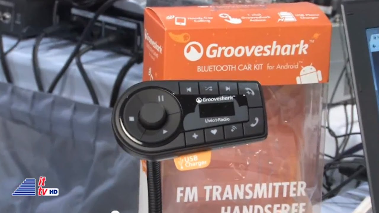 consumer electronics show cost 2012 CES: Livio Radio (Grooveshark Bluetooth Car Kit for Android)