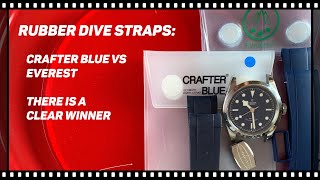 Rubber Strap comparison: Everest vs Crafter Blue for the Tudor Heritage Black Bay 41