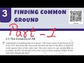 Finding Common Ground, part 1 class 7 Ganit prakash part 2 chapter 3 complete solution