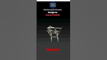 Motorcycle Frame design in SOLIDWORKS coming soon with complete design video