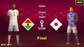 FIFA 23 | GHANA vs. JAPAN | PARTEY vs. MINAMINO | FIFA WORLD CUP FINAL | [4K]