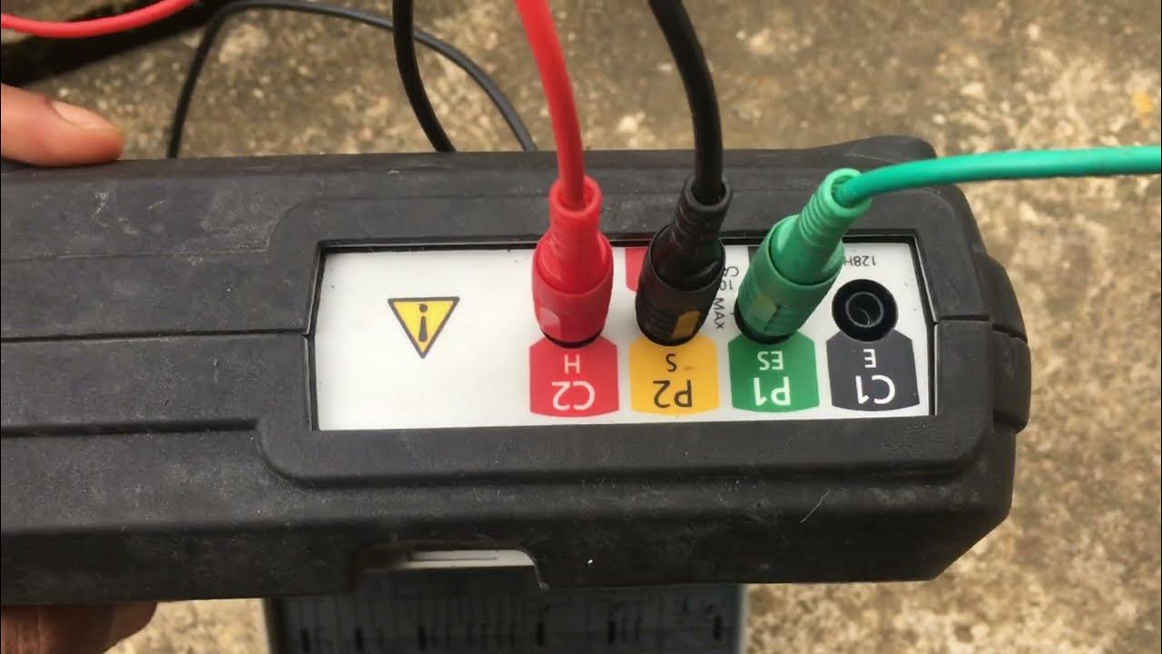 Earth Testing Using Earth Tester Megger DET4TTD2 YouTube