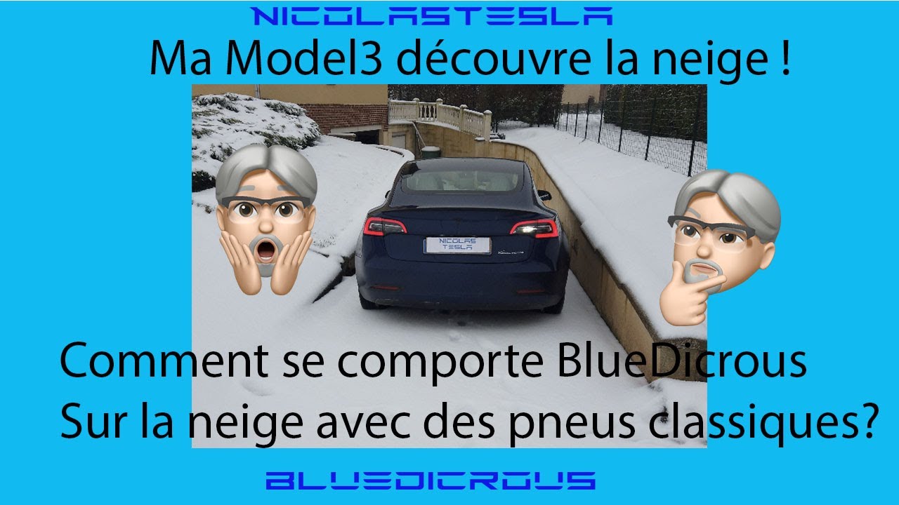 Tesla Model 3 Propulsion sur la neige: ça passe ou ça casse? 