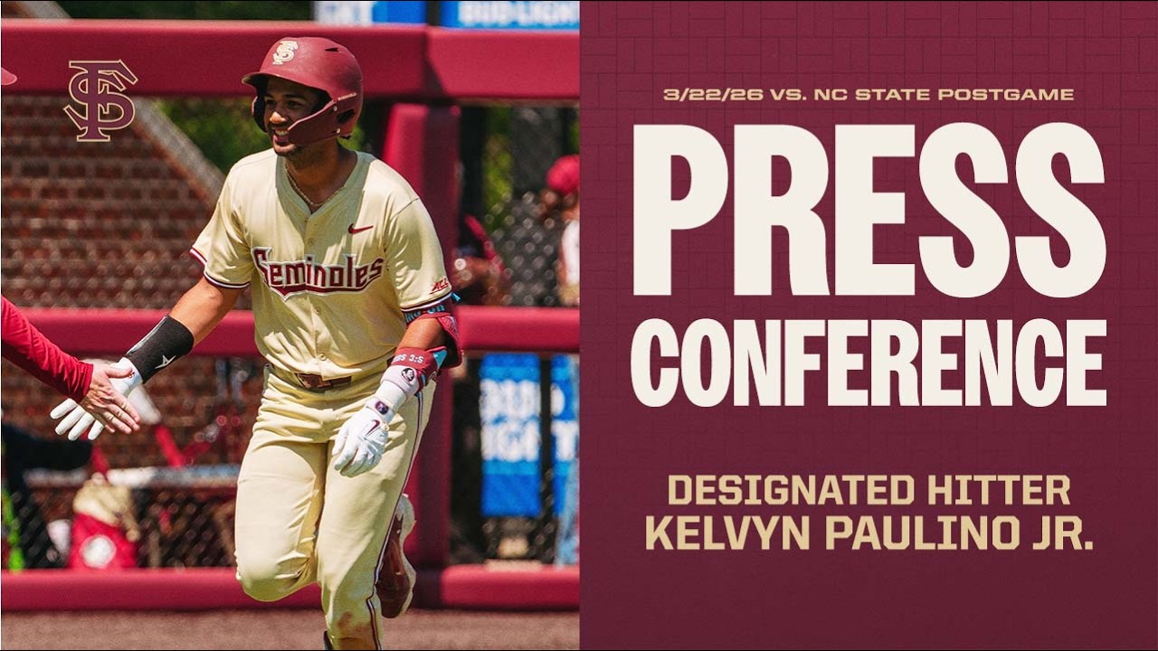 Image related to FSU Baseball | DH Kelvyn Paulino Jr. Postgame Press Conference (3/22/26 vs. NC State)