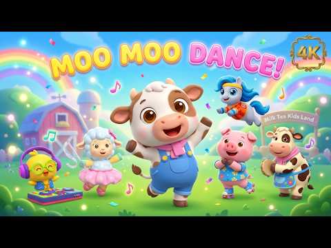 Moo Moo Dance Party! 🐄🎉 Sing Along Fun for Toddlers | Fun Kids Nursery Rhyme
