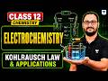 Class 12 Chemistry Chapter 2: Electrochemistry: Kohlrausch law & Applications | Akash Sir