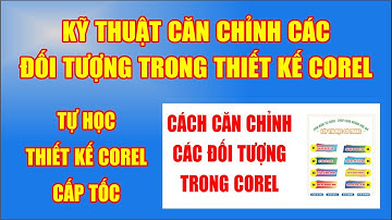 Học Corel - Kỹ thuật căn chỉnh các đối tượng trong thiết kế corel - Giáo trình corel Cấp Tốc